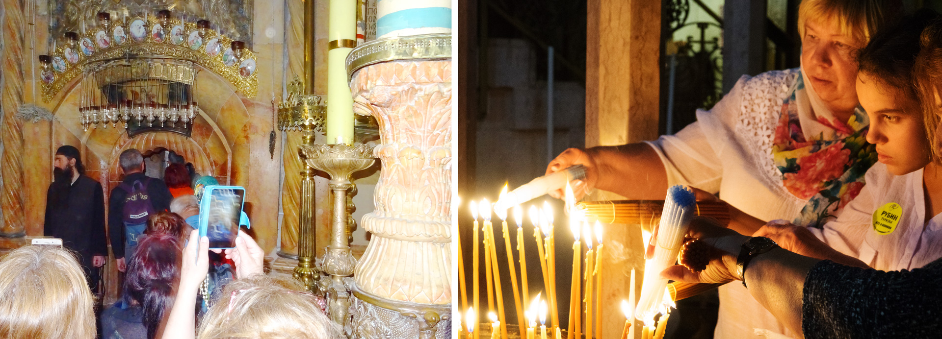 Fremd anmutende Verehrungsformen in der Grabeskirche in Jerusalem